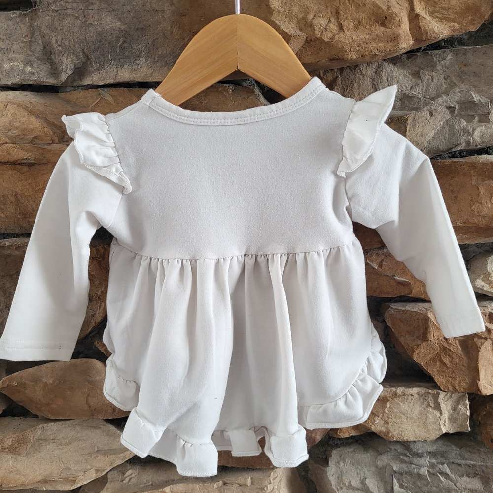 White Ruffled Baby Top - Picture 3 of 3